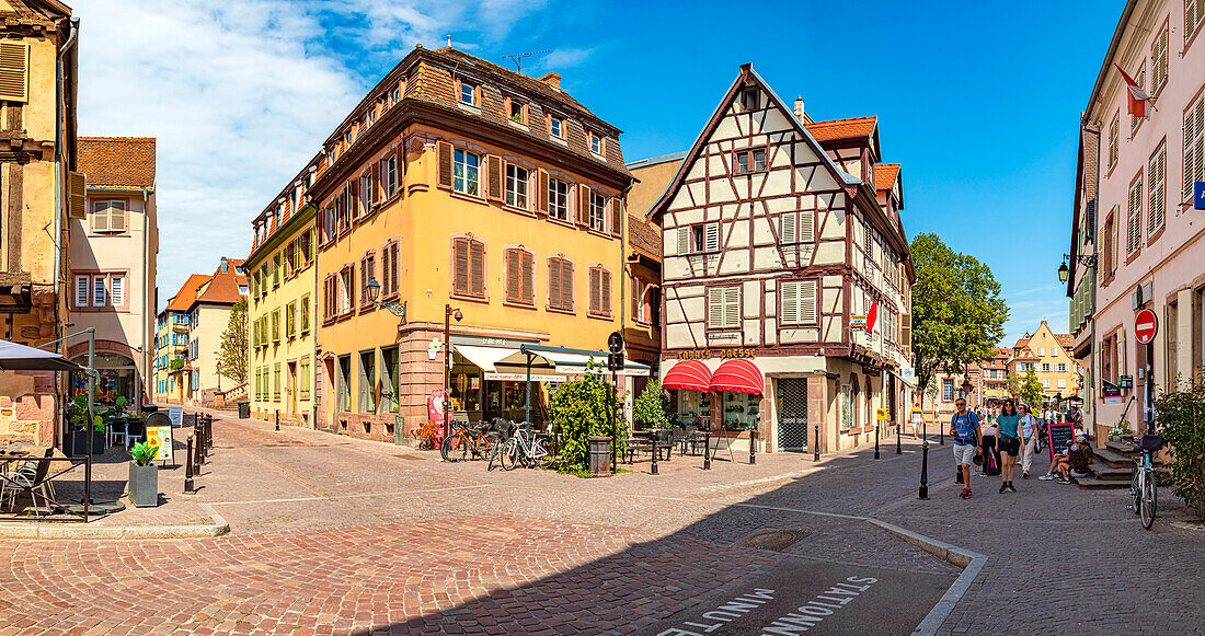 Grand Rue in Little Venice of Colmar in Alsace, France