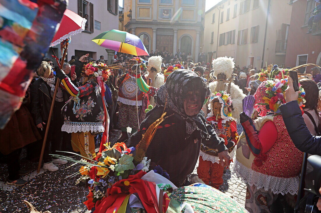 Carnival in Schignano, Lake Como, Lombardy, Italy