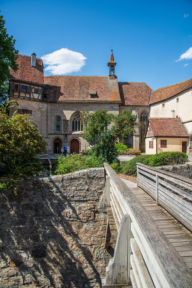 Woflgangskirche in Rothenburg ob der Tauber, Middle Franconia, Bavaria, Germany