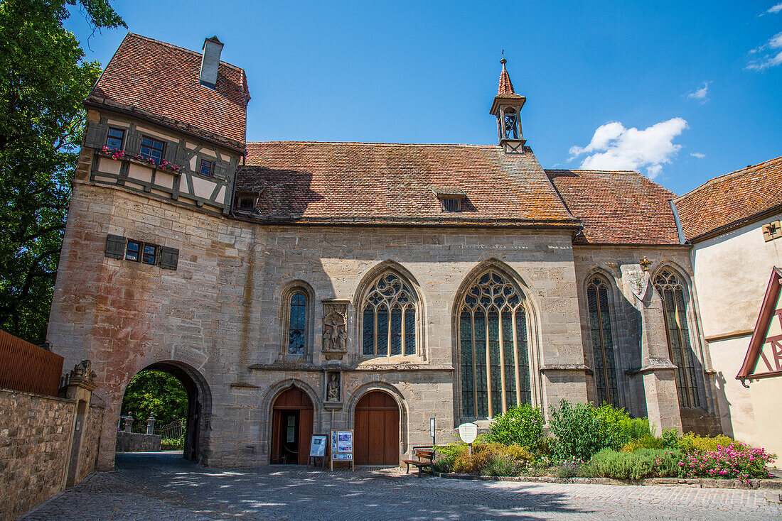 Woflgangskirche in Rothenburg ob der Tauber, Middle Franconia, Bavaria, Germany