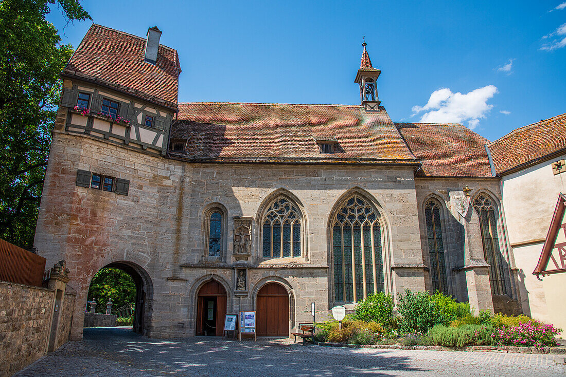 Wolfgangskirche in Rothenburg ob der Tauber, Mittelfranken, Bayern, Deutschland