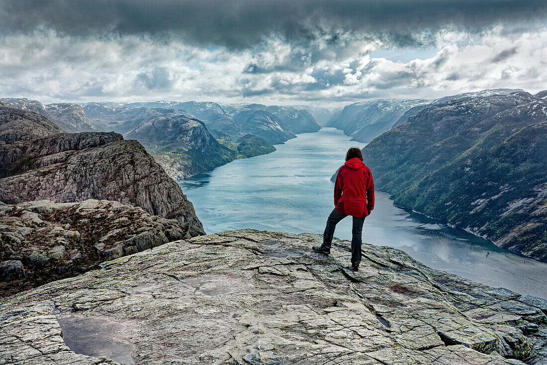 Norway, Preikestolen (Preaching Chair), at the Lysefjord