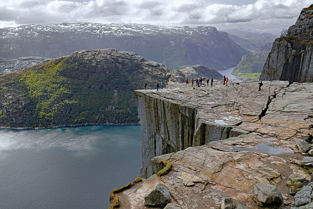 Norway, Preikestolen (Preaching Chair), at the Lysefjord