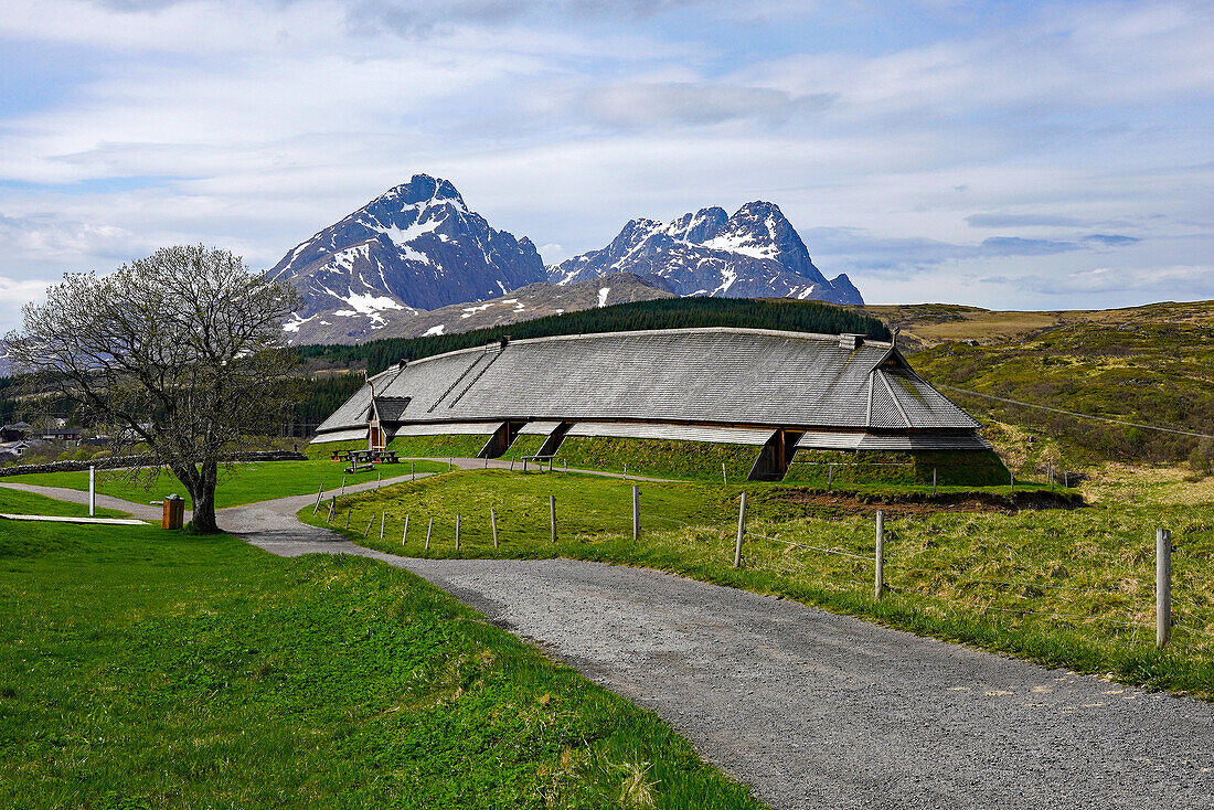 Norway, Lofoten, Viking museum in Borg