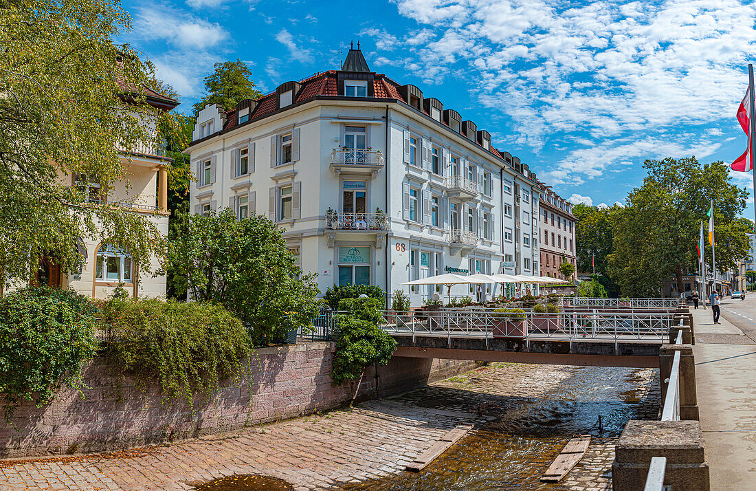 Oos-Ufer and Lange Straße in Baden-Baden, Baden-Wuerttemberg, Germany