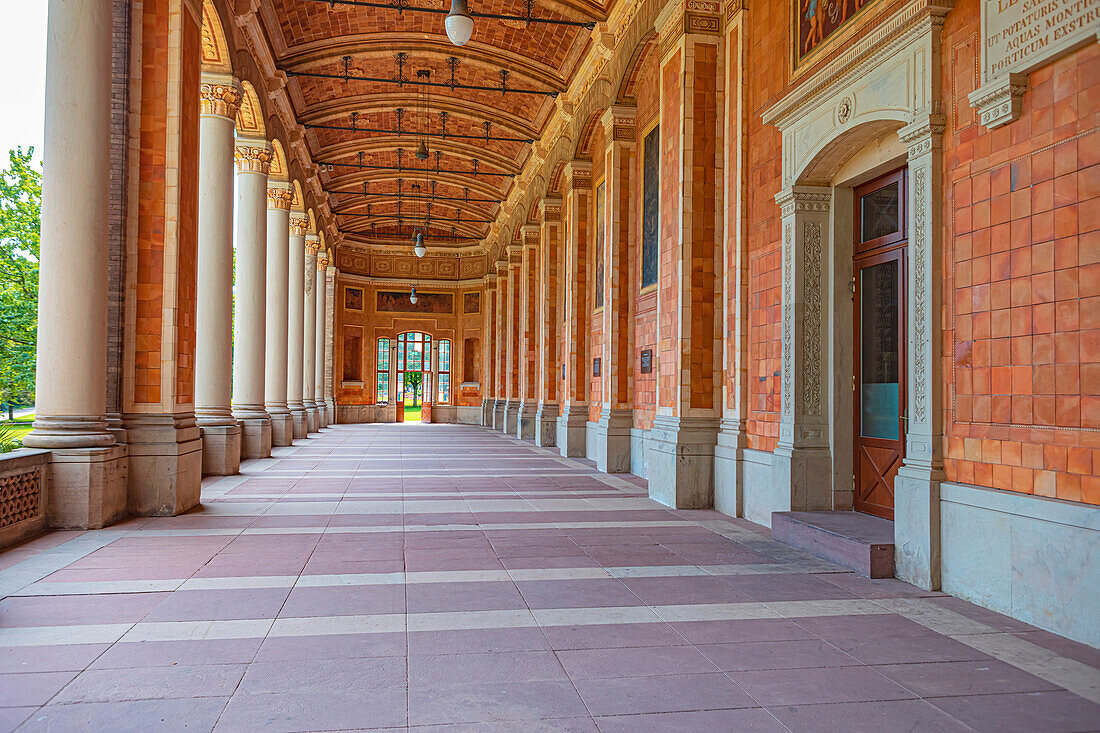 Drinking hall in the spa park in Baden-Baden, Baden-Wuerttemberg, Germany