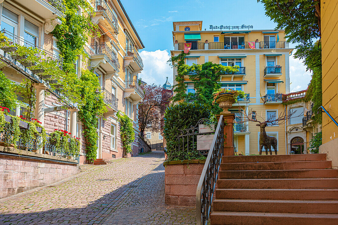 Hirschstraße in Baden-Baden, Baden-Wuerttemberg, Germany