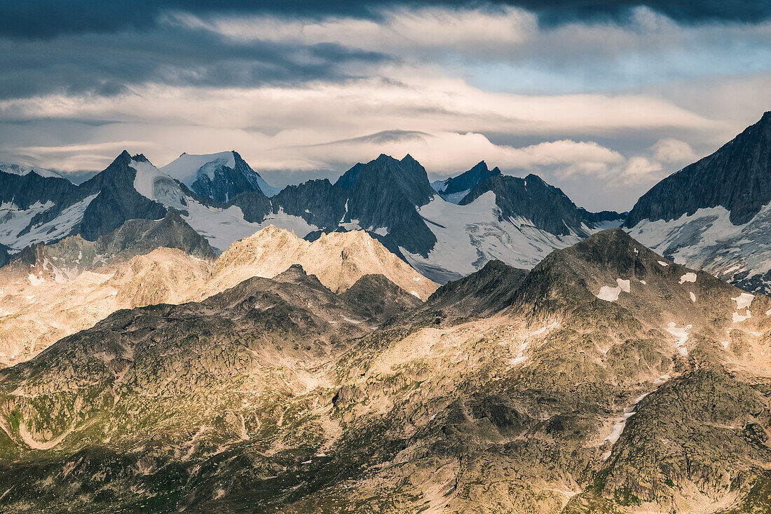 Light clouds and shadows, Susten Pass, Canton of Bern, Switzerland