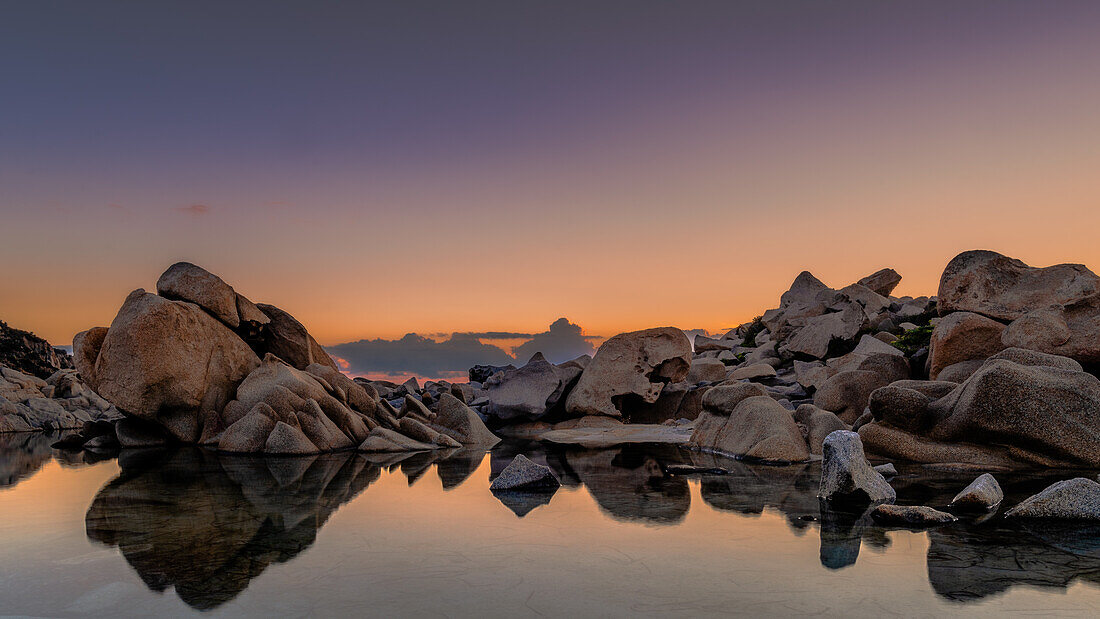 The calm before the tourist rush; Italy, Sardegna, Punta Molentis