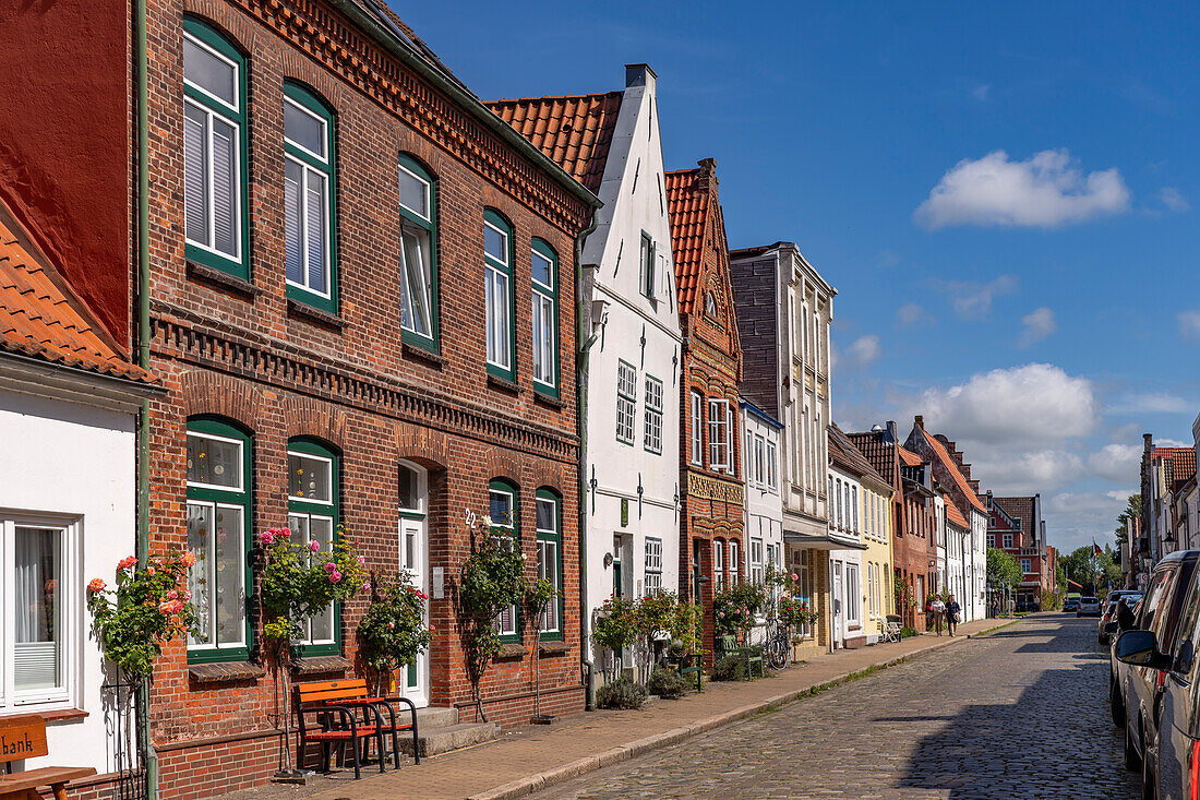 Die Altstadt von Friedrichstadt, Kreis Nordfriesland, Schleswig-Holstein, Deutschland, Europa