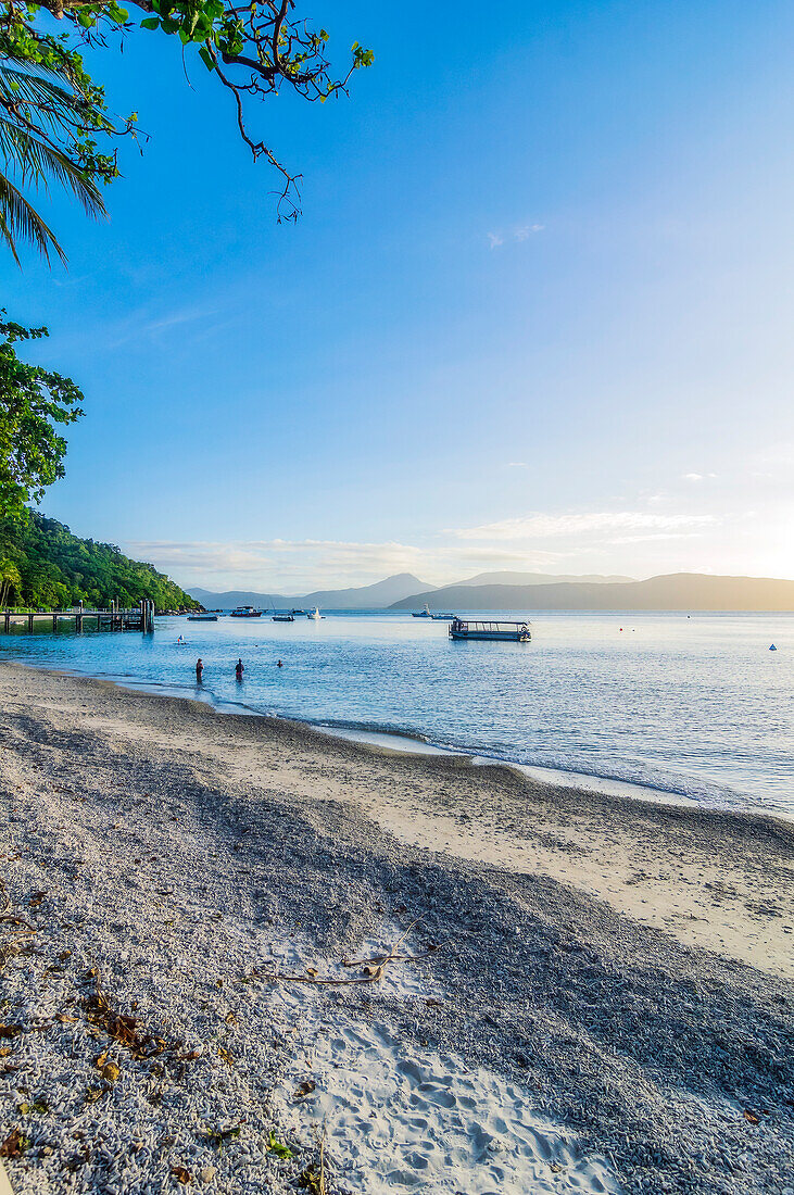 Section of beach on Fitzroy Island, Queensland, Australia