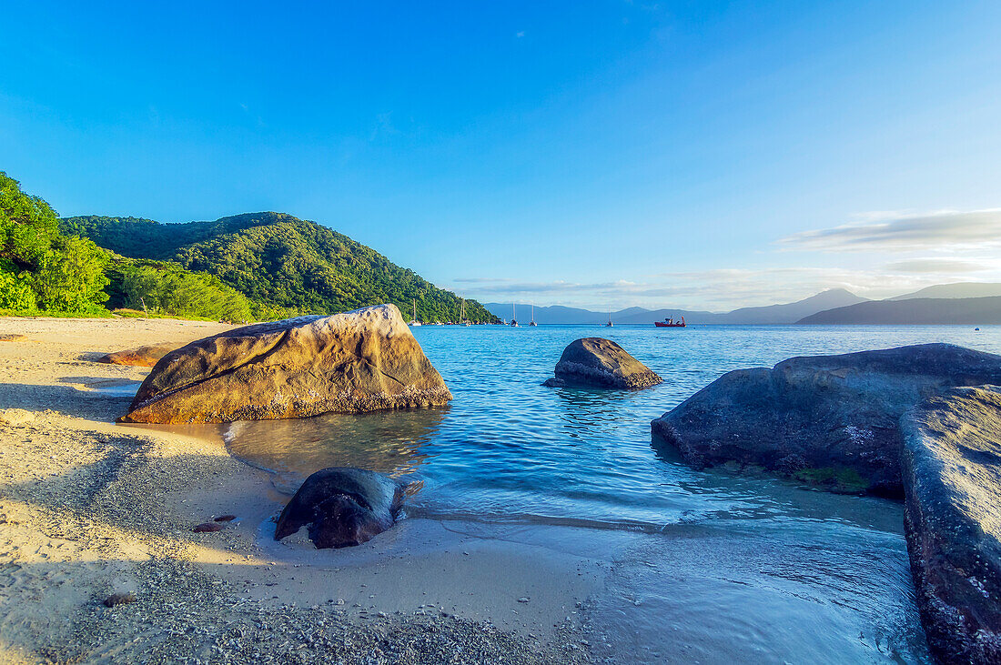 Section of beach on Fitzroy Island, Queensland, Australia