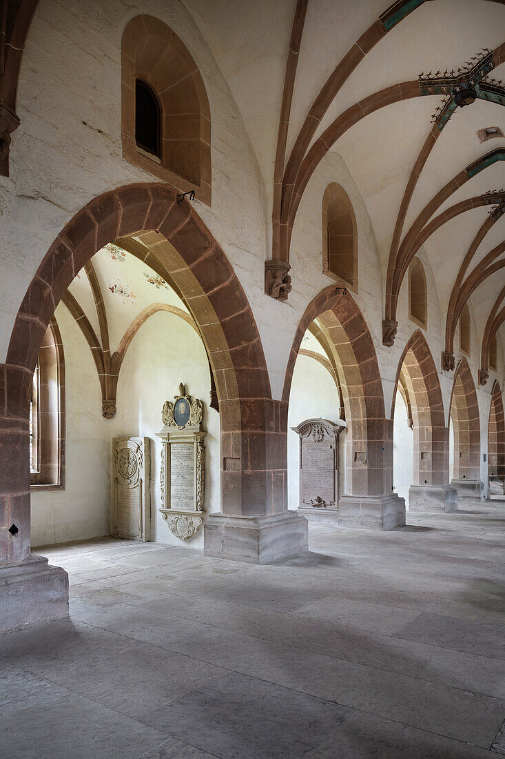 UNESCO World Heritage Maulbronn Monastery, interior view of the monastery church, Cistercian abbey, Enzkreis, Baden-Württemberg, Germany, Europe