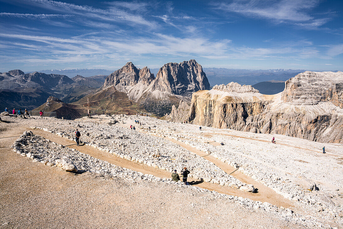 Bilder von der Sellagruppe in den Dolomiten, Südtirol, Italien