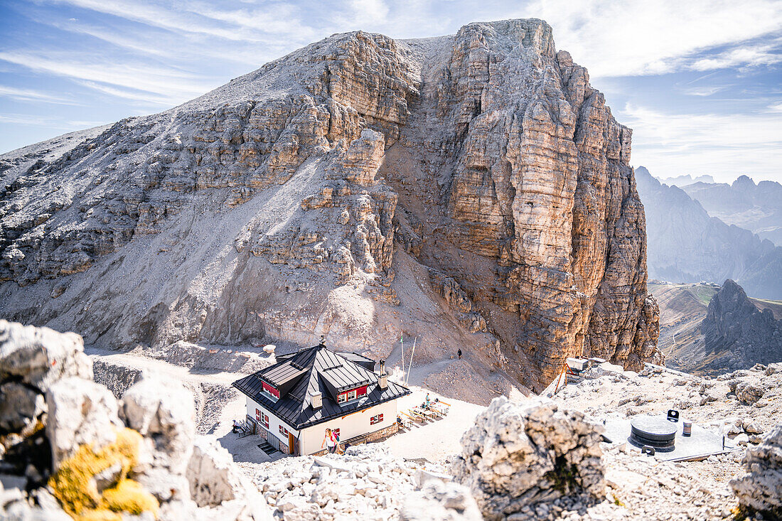 Bilder von der Sellagruppe in den Dolomiten, Südtirol, Italien