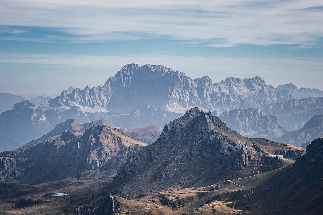 Bilder von der Sellagruppe in den Dolomiten, Südtirol, Italien