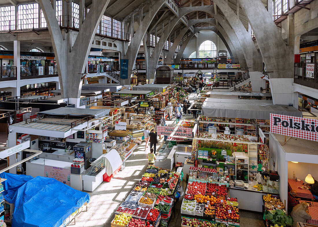 Markthalle (Hala Targowa) in der Altstadt (Stare Miasto) von Wrocław (Wroclaw, Breslau) in der Woiwodschaft Dolnośląskie in Polen