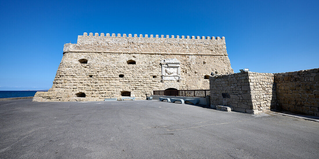 Restaurierte venezianische Festung aus dem 16. Jh., Heraklion, Kreta, Griechenland