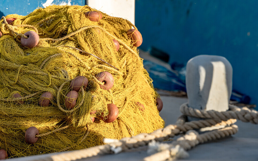 Fishing net on the pier