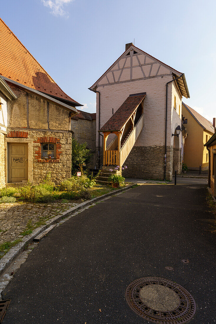 Historische Altstadt von Eibelstadt am Main, Landkreis Würzburg, Franken, Unterfranken, Bayern, Deutschland