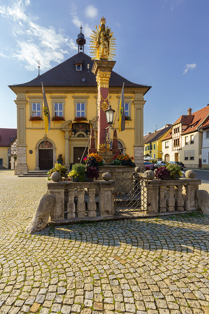 Historic old town of Eibelstadt am Main, Würzburg district, Franconia, Lower Franconia, Bavaria, Germany