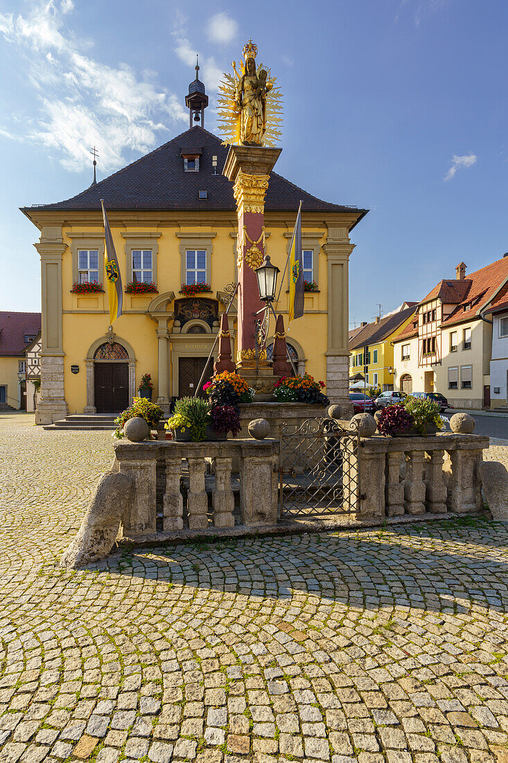 Historische Altstadt von Eibelstadt am Main, Landkreis Würzburg, Franken, Unterfranken, Bayern, Deutschland