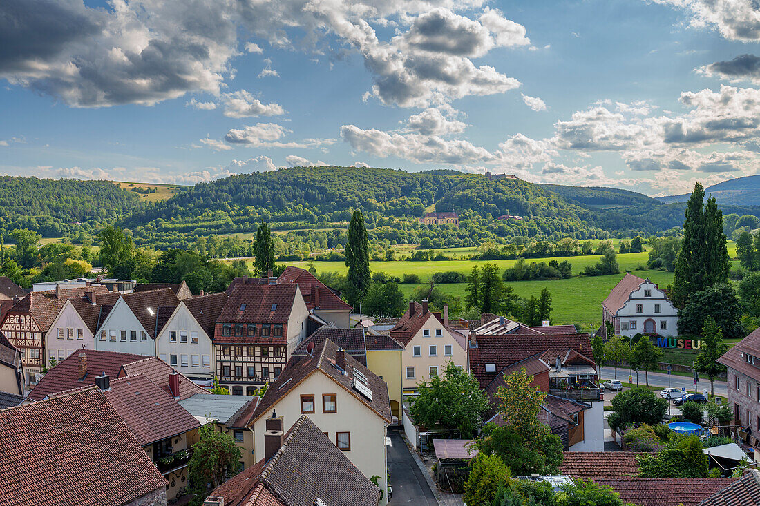 Historisches Altstadt der Weinstadt Hammelburg, Landkreis Bad Kissingen, Unterfranken, Franken, Bayern, Deutschland