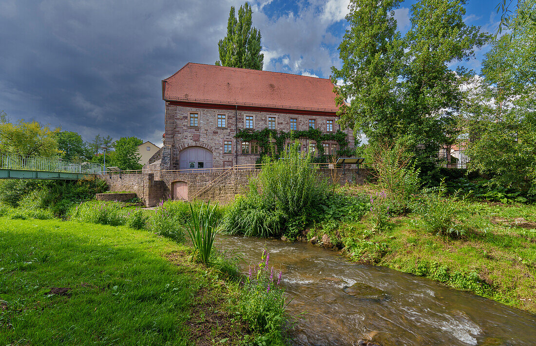 Museum Herrenmühle in der Weinstadt Hammelburg, Landkreis Bad Kissingen, Unterfranken, Franken, Bayern, Deutschland