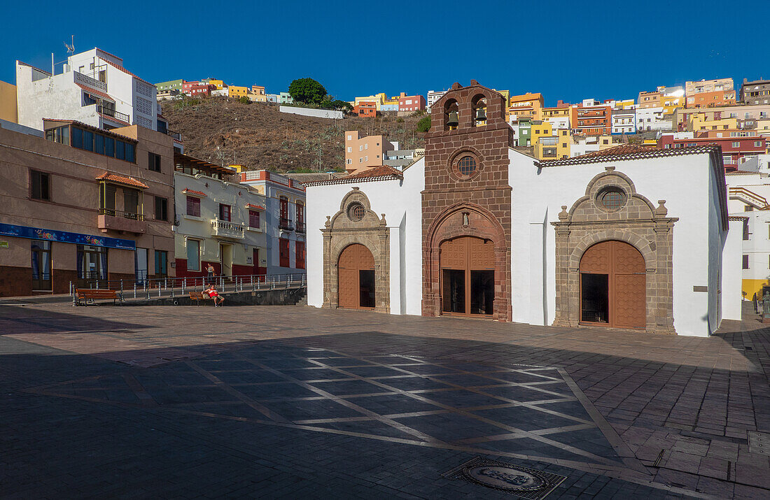 Kirche Nuestra Señora de la Asunción aus dem 17.Jh., La Gomera, Kanarische Inseln, Spanien