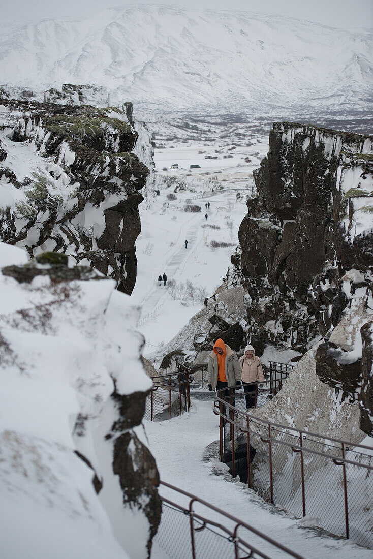 Nationalpark Þingvellir im Winter, Island