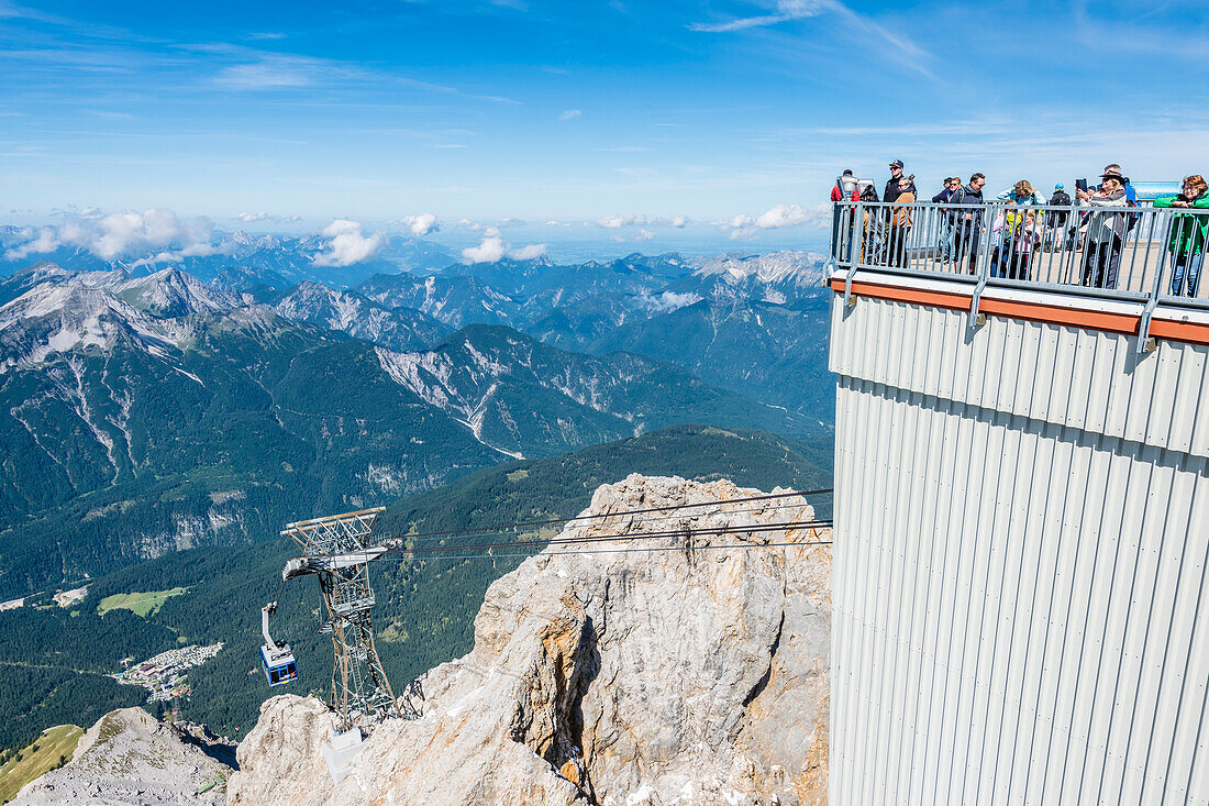 Tyrolean Zugspitzbahn, mountain station, Zugspitze, Ehrwald, Tyrol, Austria