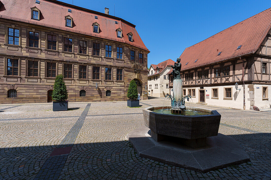 Rathaus im Staatsbad Bad Kissingen, Unterfranken, Franken, Bayern, Deutschland