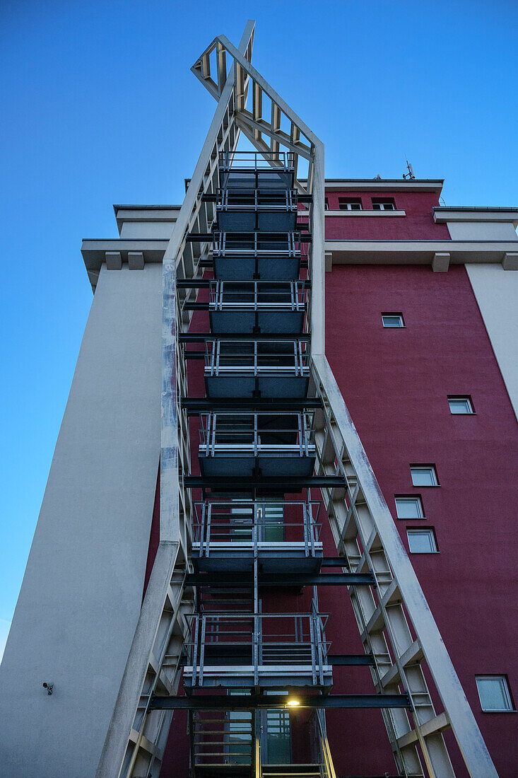 Moderne Architektur beim Wirkbau, Chemnitz, Sachsen, Deutschland, Europa