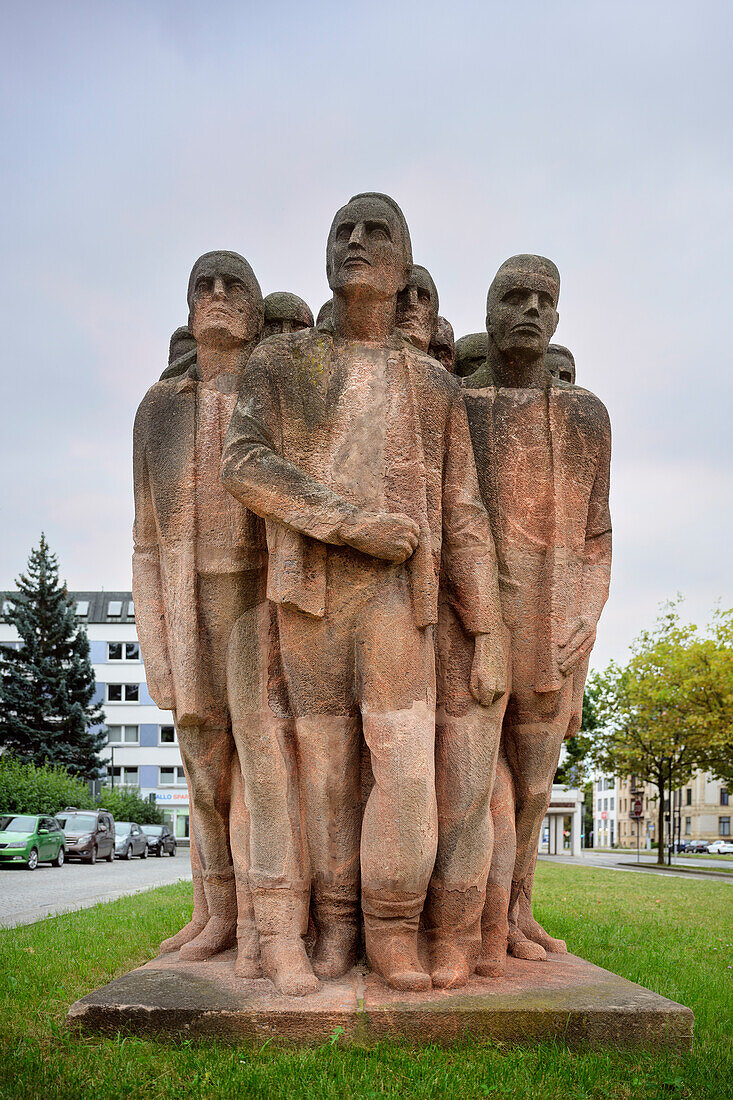 Gedenkstein der Augustkämpfe 1919, Chemnitz, Sachsen, Deutschland, Europa