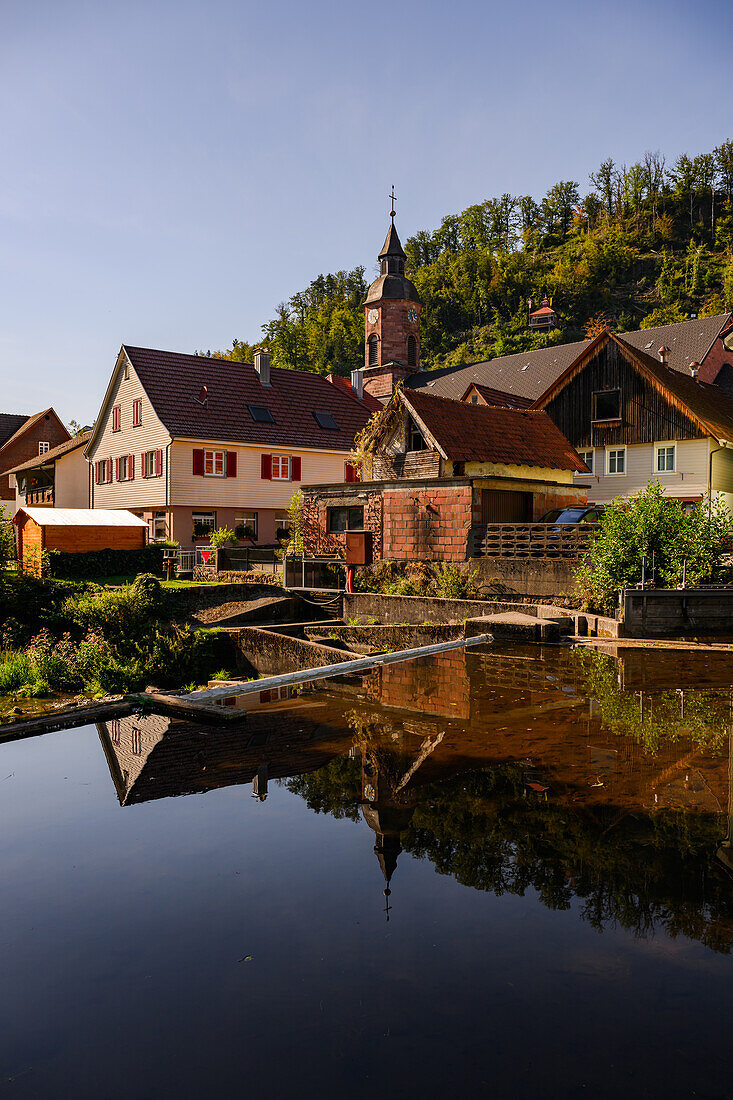 Kirche von Oppenau, Renchtal, Baden-Württemberg, Deutschland