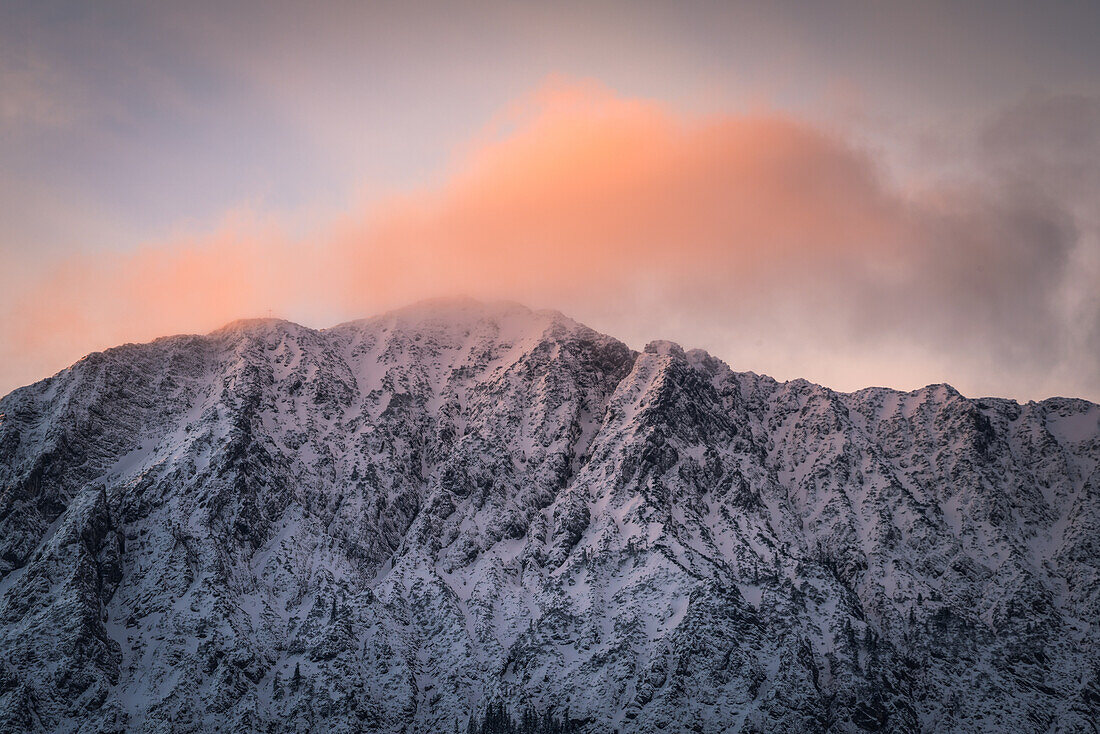 Berge in den Wolken, Bayern