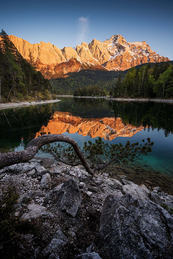 Zugspitze at sunset, Bavaria