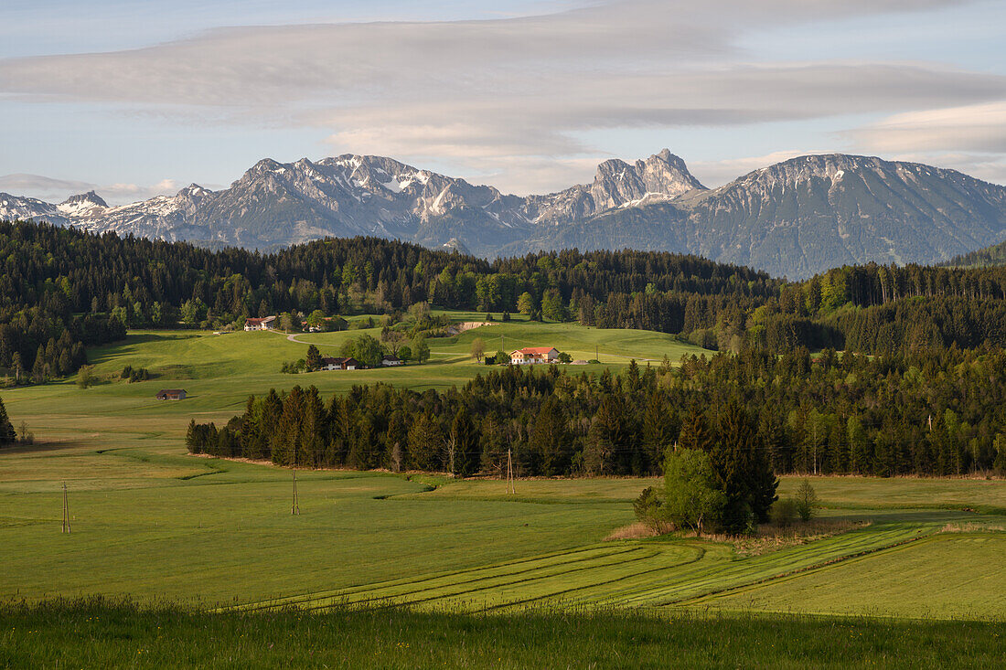 Hilly landscape in Bavaria, Bavaria