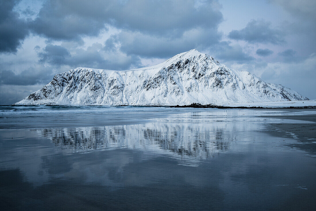 Flakstad Beach in Lofoten, Norway