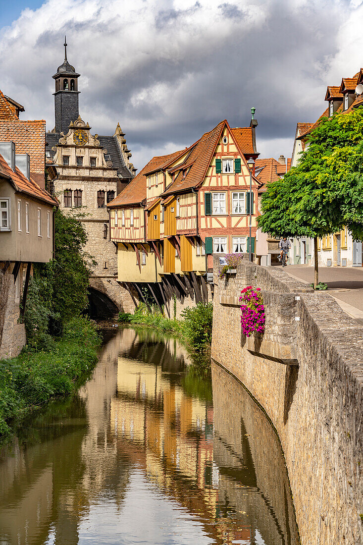  Malerwinkelhaus and Maintor in Marktbreit, Lower Franconia, Bavaria, Germany  