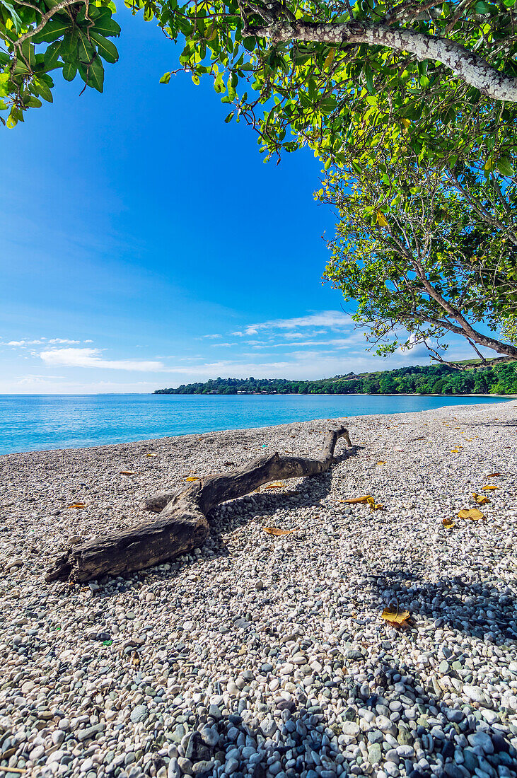 Views of the independent island state of the Solomon Islands, here the capital Honiara and its surroundings in the southwestern Pacific Ocean.