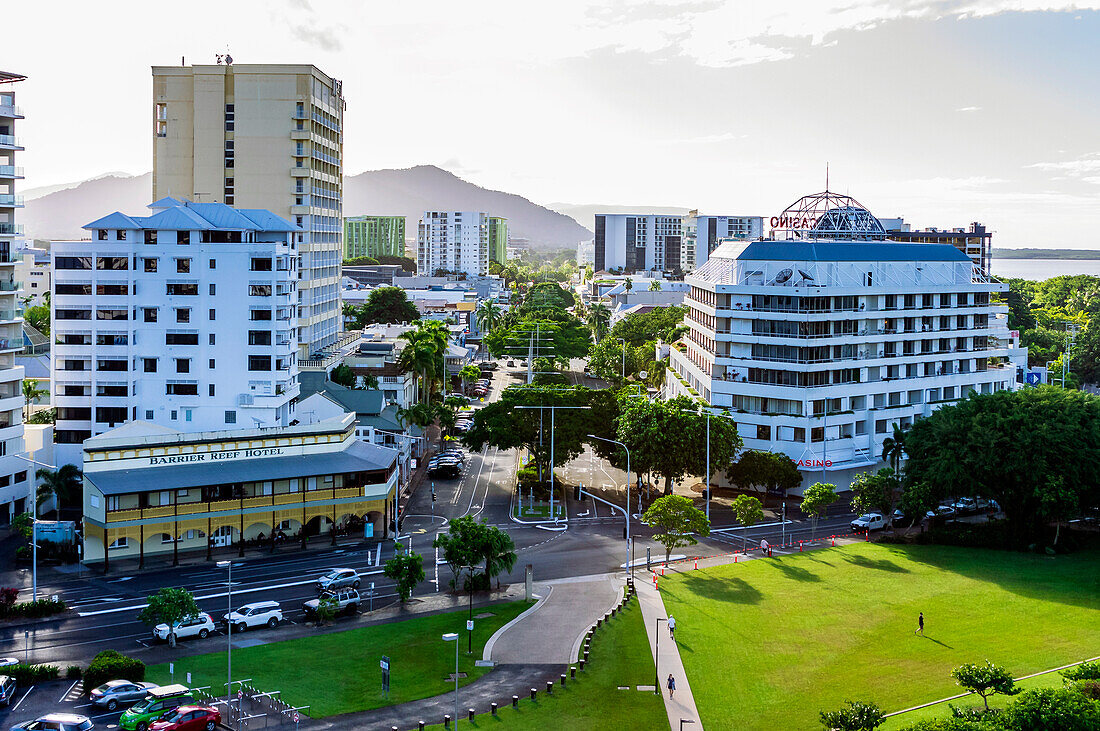 Views of the city of Cairns in the tropical north of the Australian state of Queensland, considered the gateway to the Great Barrier Reef.