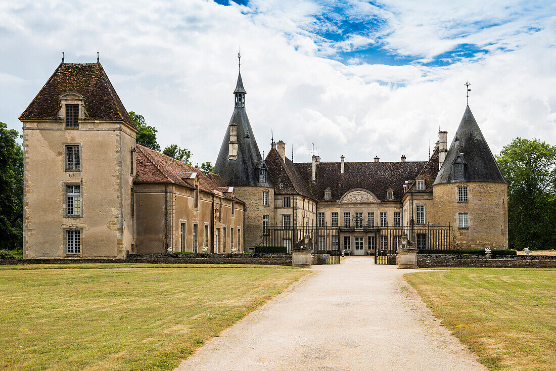 Schloss Château de Commarin, Commarin, Nähe von Dijon, Département Côte-d'Or, Burgund, Frankreich