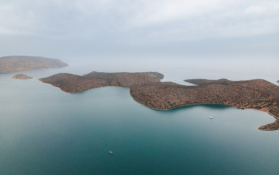  Rocks in the sea from above 