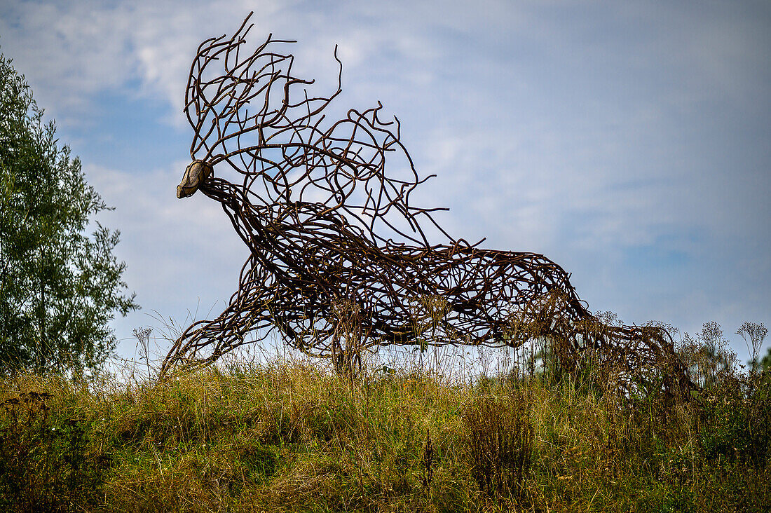 Skulpturenpark in Katzow bei Wolgast, Ostseeküste, Mecklenburg-Vorpommern, Deutschland