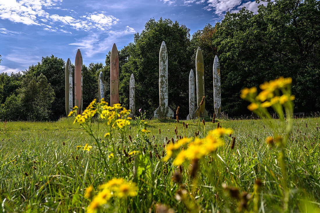 Skulpturenpark in Katzow bei Wolgast, Ostseeküste, Mecklenburg-Vorpommern, Deutschland