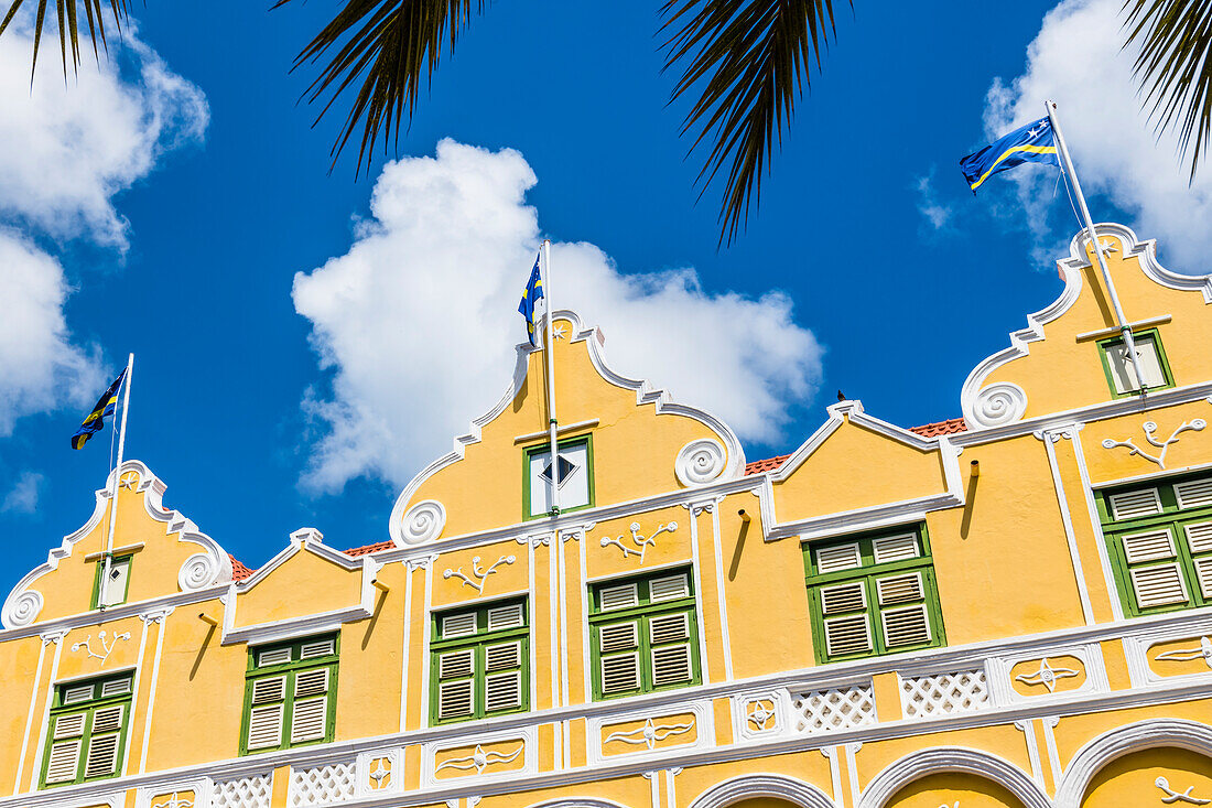  Facade, Historic Building, Old Town, Willemstad, Curacao, Netherlands 