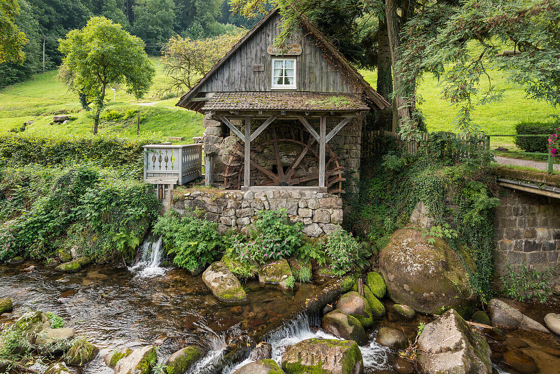  Historic mill, Mühlenweg, Ottenhöfen, Ortenau, Black Forest, Baden-Württemberg, Germany 