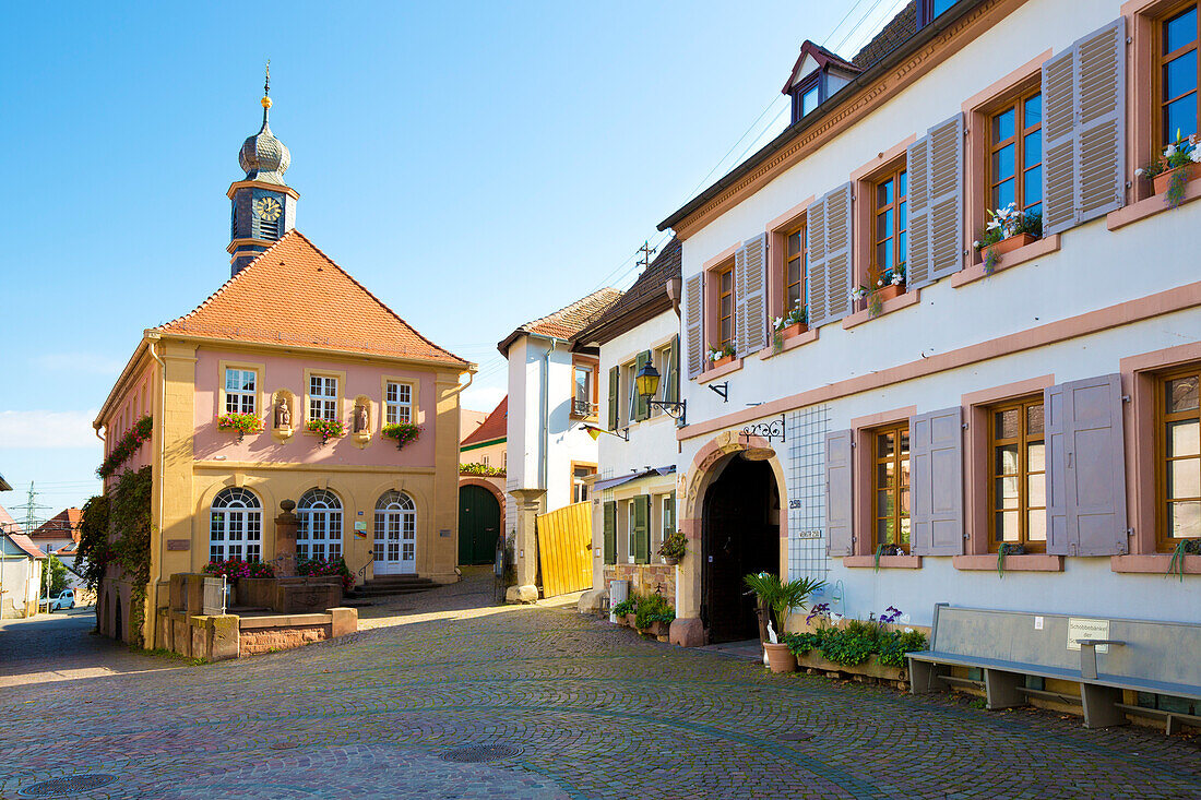  The old town hall of Hambach, Neustadt an der Weinstrasse, Rhineland-Palatinate, Germany 