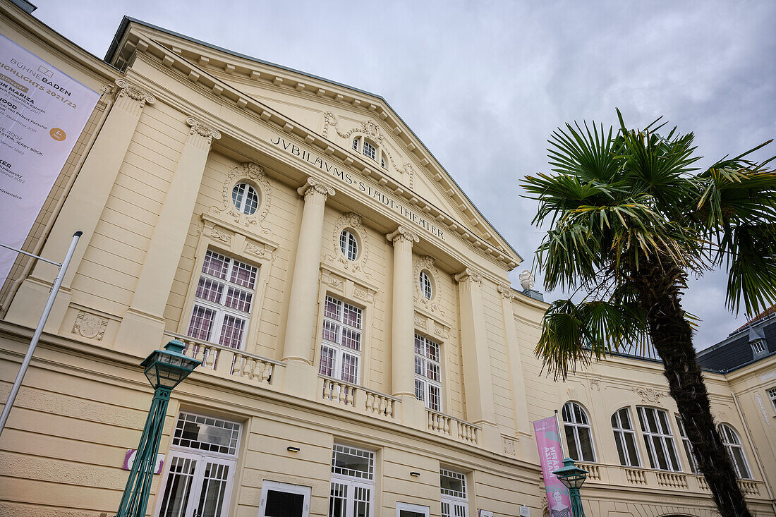  UNESCO World Heritage Site &quot;The Important Spa Towns of Europe&quot;, City Theater in Baden near Vienna, Lower Austria, Austria, Europe 